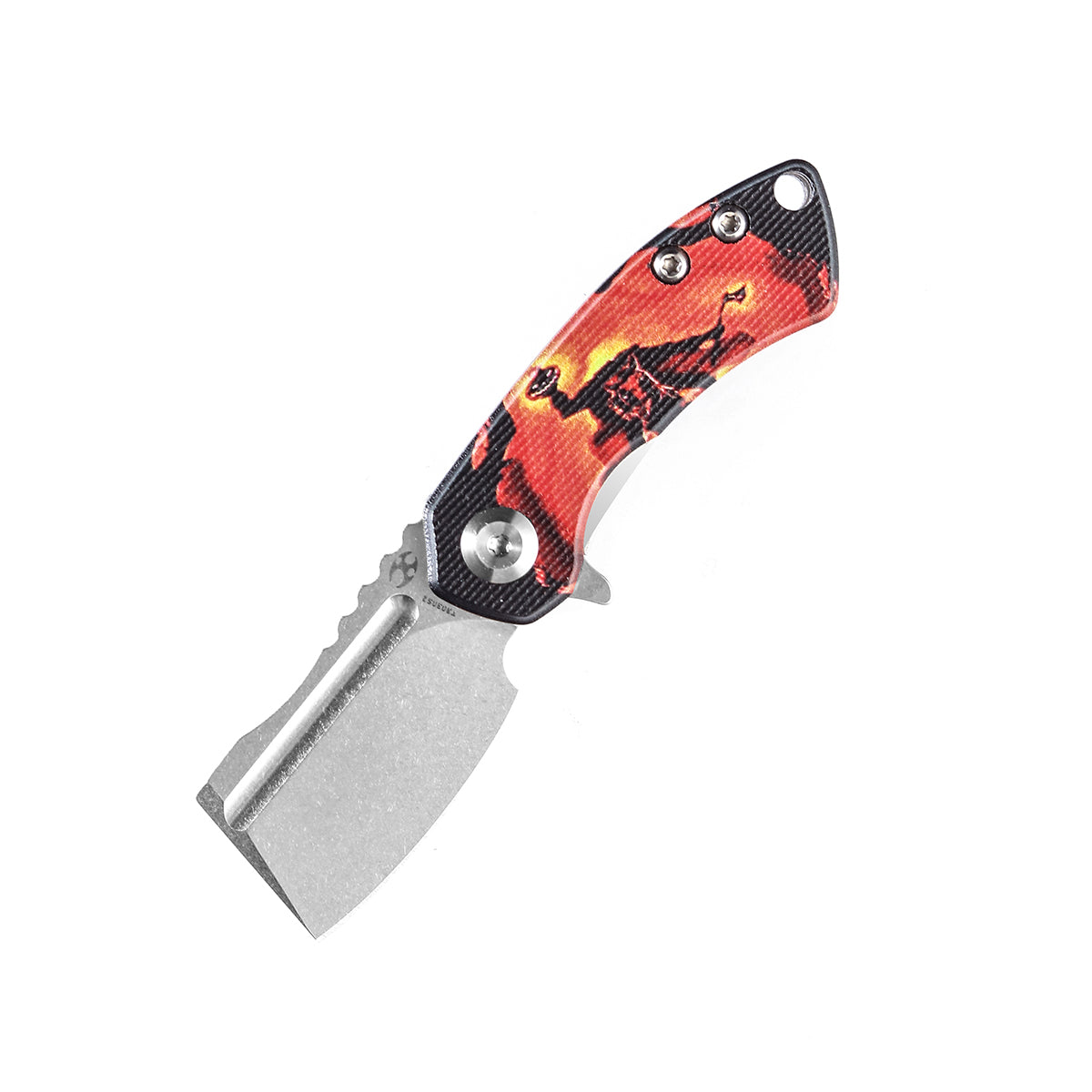 KANSEPT Mini Korvid Flipper Knife G10 with Sleepy Hollow Print