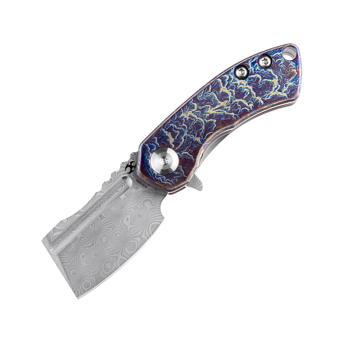 KANSEPT Mini Korvid Flipper knife Lightning Strike Anodized