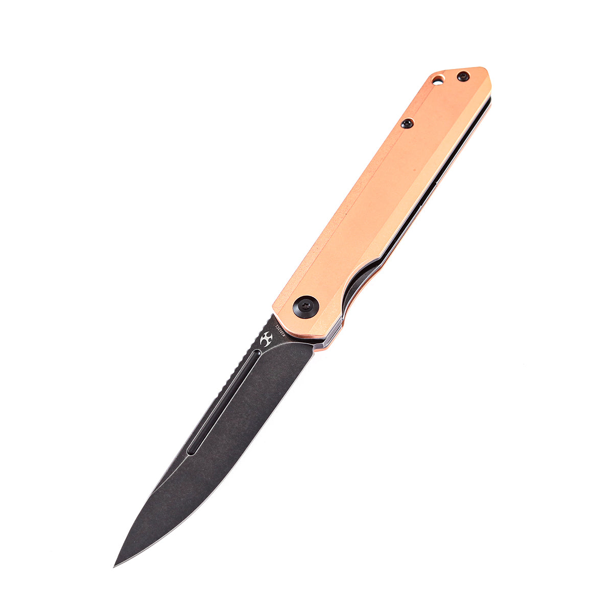 KANSEPT Prickle Flipper Knife Red Copper Handle (3.53