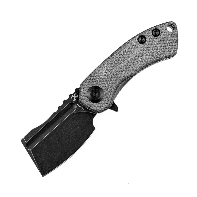 KANSEPT Mini Korvid  Flipper Knife Denim G10 Handle (1.45'' 154CM Blade) Koch Tools Design -T3030A9