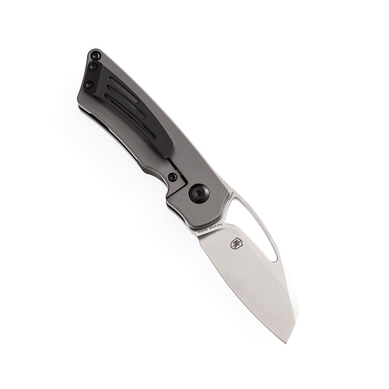 KANSEPT Goblin Thumb Hole Gray Anodized Titanium (2.18" CPM S35VN Blade) Noble Knives Design -K2016A1