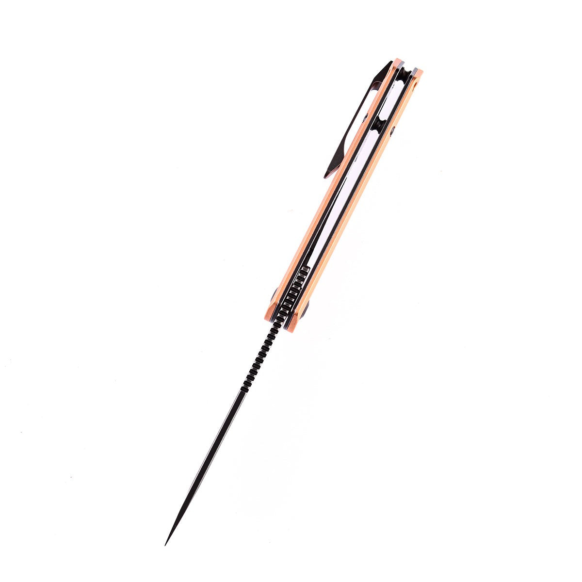 KANSEPT Prickle Flipper Knife Red Copper Handle (3.53