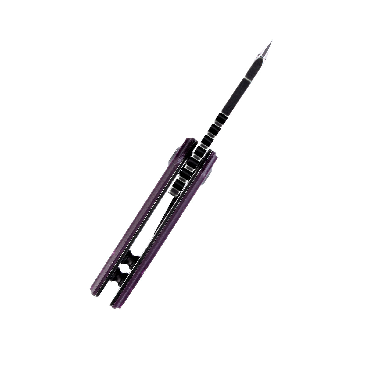 KANSEPT Mini Korvid Purple G10 Handle (1.45'' 154CM Blade) Koch