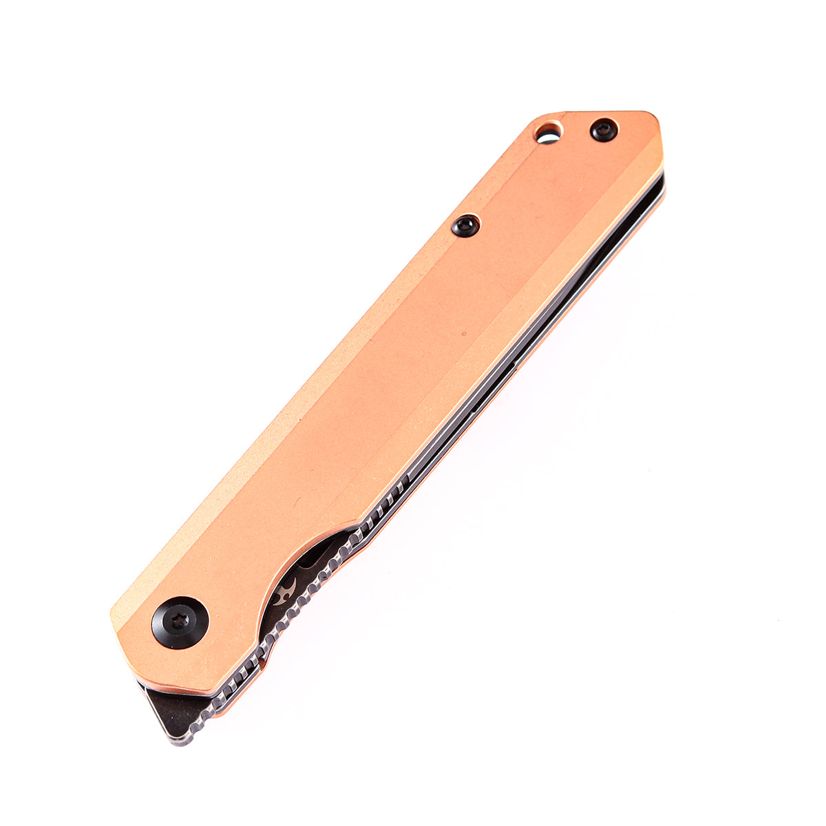 KANSEPT Prickle Flipper Knife Red Copper Handle (3.53