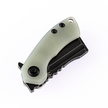 KANSEPT Mini Korvid  Flipper Knife Jade G10 Handle (1.45'' 154CM Blade) Koch Tools Design -T3030A4