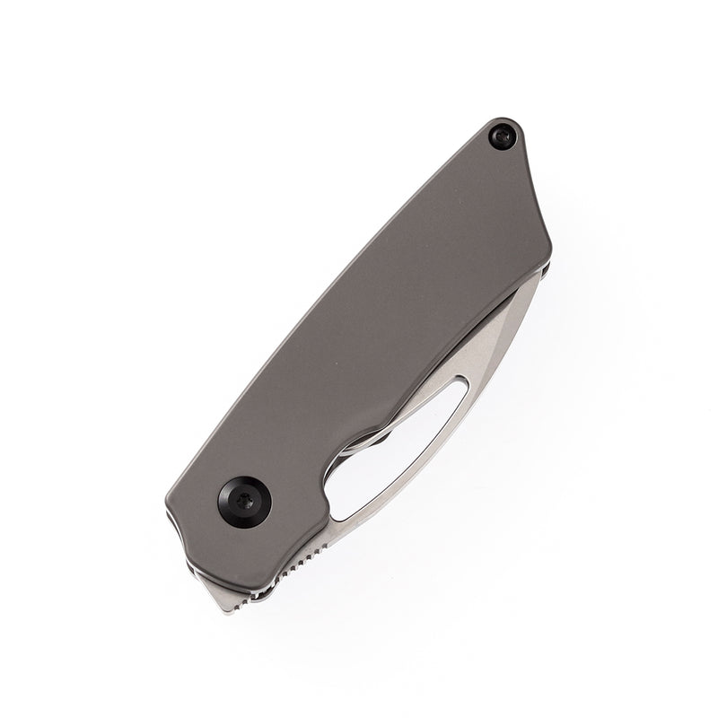 KANSEPT Goblin Thumb Hole Gray Anodized Titanium (2.18" CPM S35VN Blade) Noble Knives Design -K2016A1