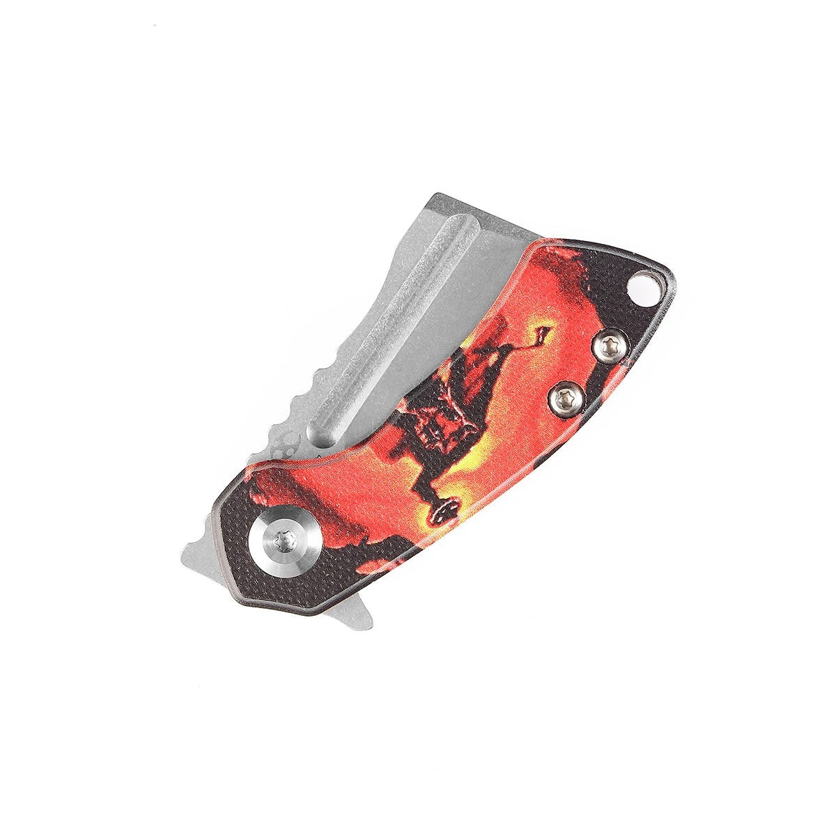 KANSEPT Mini Korvid Flipper Knife G10 with Sleepy Hollow Print