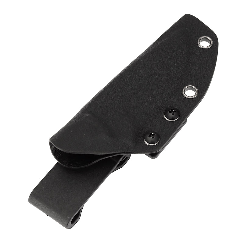 KANSEPT Fixed Blade Tiny Dancer Blackwash nd Machine Satin Titanium with CNC milling Handle (3.17" CPM S35VN with CNC Milling Blade) with JB Stout Design Design-K014A1