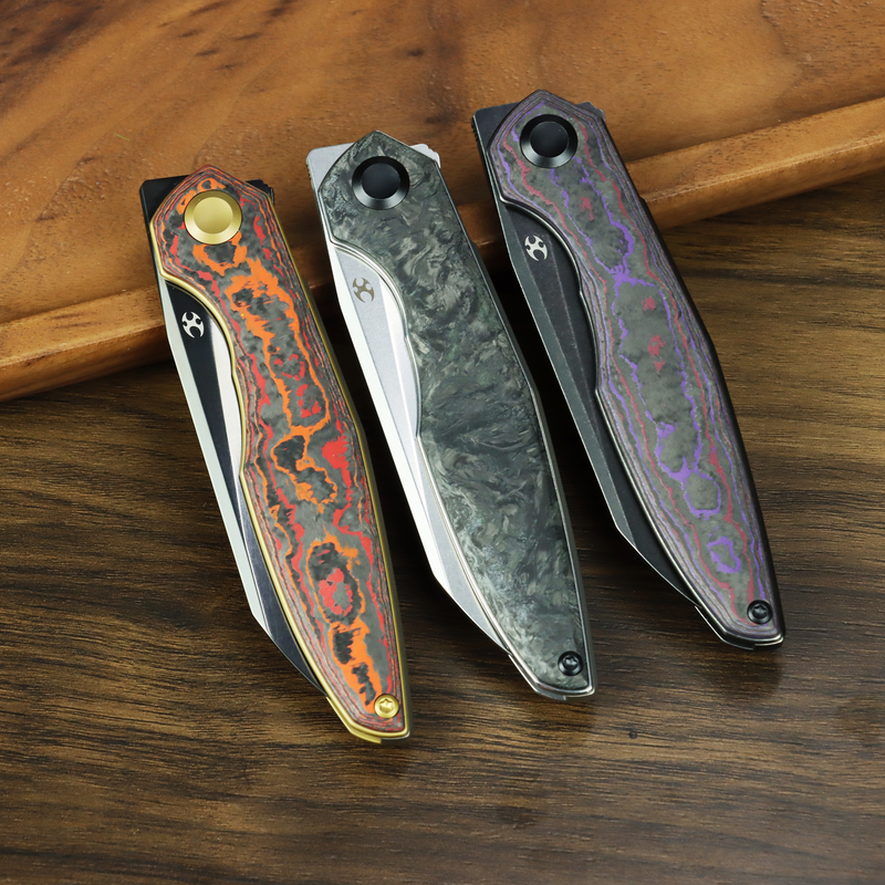 Kansept Halide | Liner Lock | MarsValley FatCarbon | 3.2" DLC CPM S35VN Blade | James Arnold Design | K1136A4