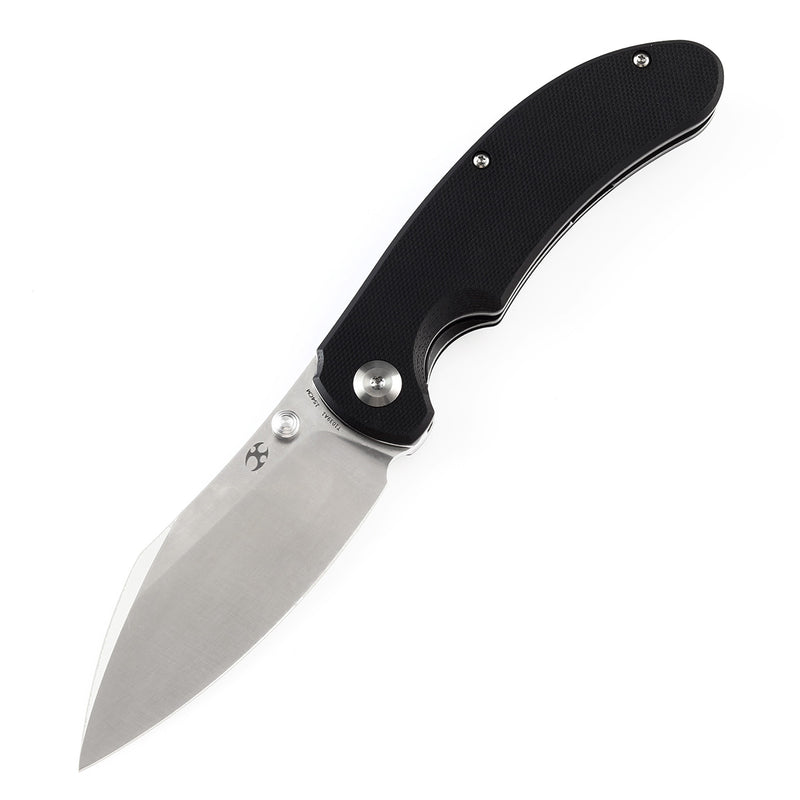 KANSEPT Nesstreet Thumb Stub Knife  Black G10 Handle (3.58''154CM Blade) Karambit Maker-T1039A1