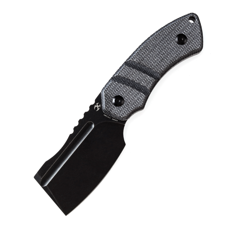 KANSEPT Korvid S Fixed Blade Black Micarta + Kydex Sheath Handle (2.9" 14C28N Blade) Koch Tools -G2030A1