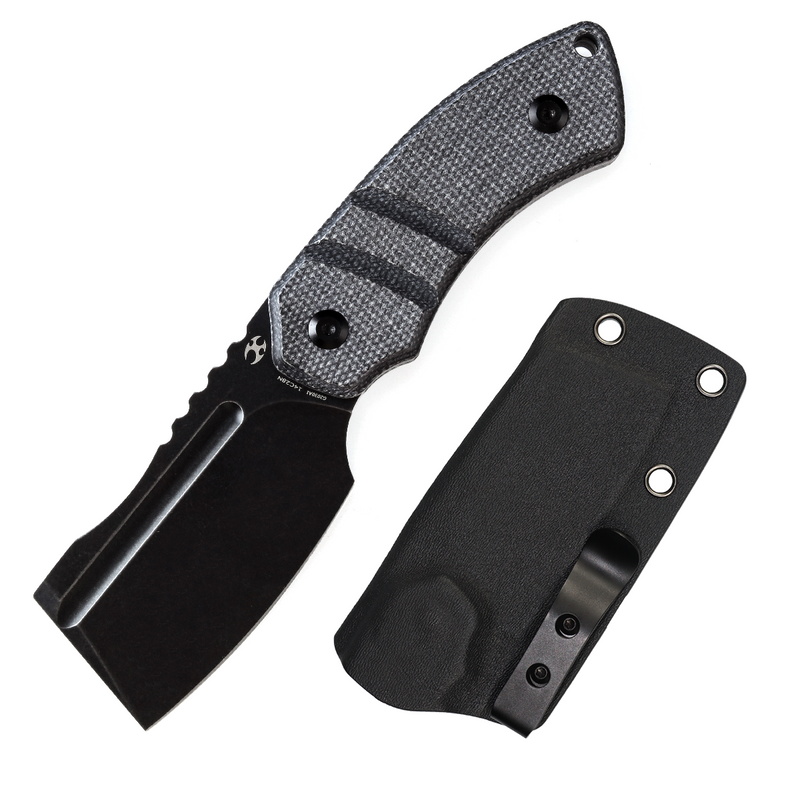 KANSEPT Korvid S Fixed Blade Black Micarta + Kydex Sheath Handle KANSEPT Korvid S Fixed Blade Black Micarta + Kydex Sheath Handle
