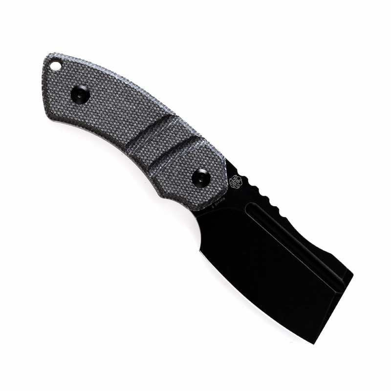 KANSEPT Korvid S Fixed Blade Black Micarta + Kydex Sheath Handle (2.9" 14C28N Blade) Koch Tools -G2030A1