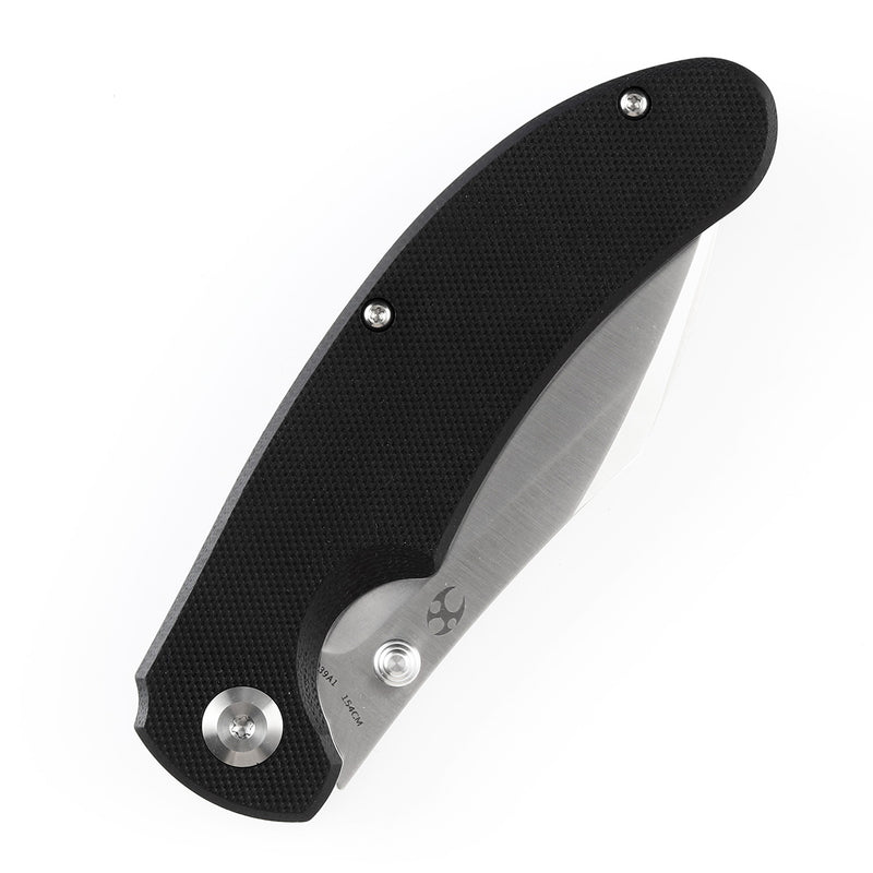 KANSEPT Nesstreet Thumb Stub Knife  Black G10 Handle (3.58''154CM Blade) Karambit Maker-T1039A1