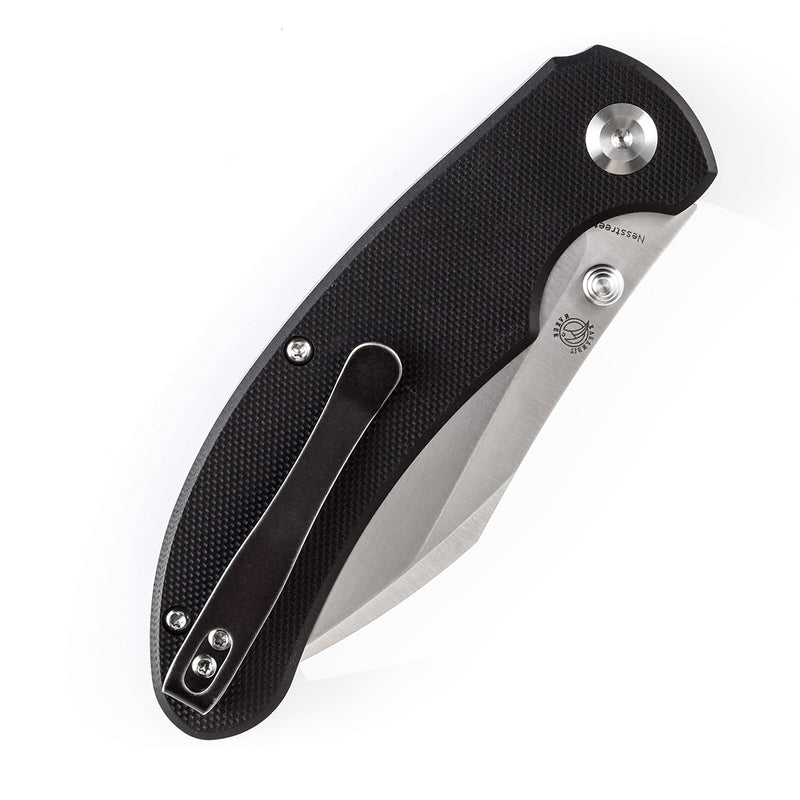 KANSEPT Nesstreet Thumb Stub Knife  Black G10 Handle (3.58''154CM Blade) Karambit Maker-T1039A1