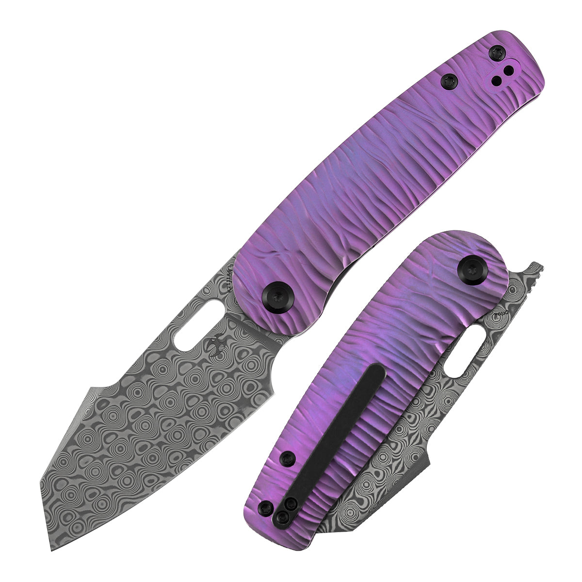 KANSEPT Orlok | Nested Liner Lock | Purple Anodized Ti with Micro