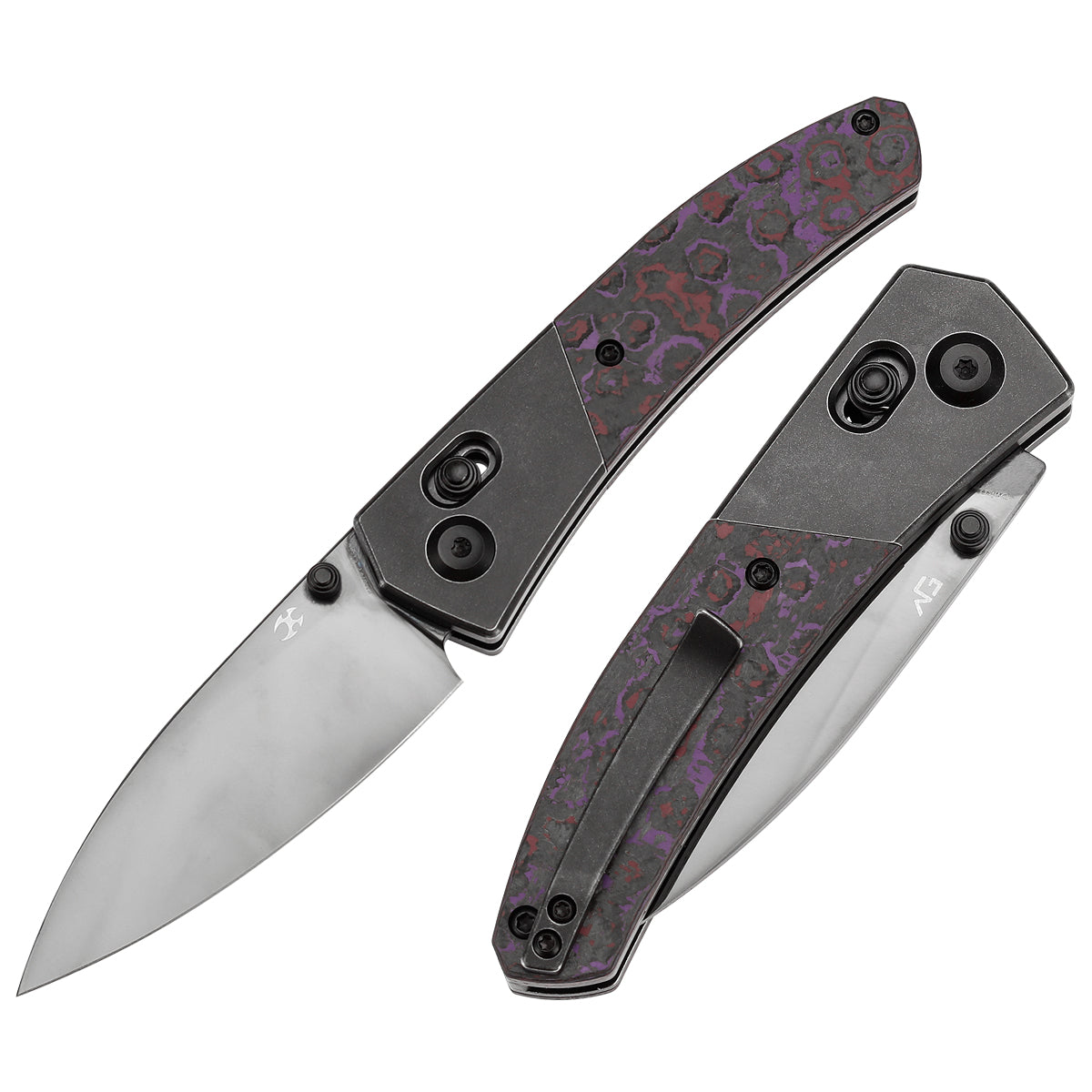 KANSEPT Dako Cross Bar Lock Blackwash Titanium with Purple Haze
