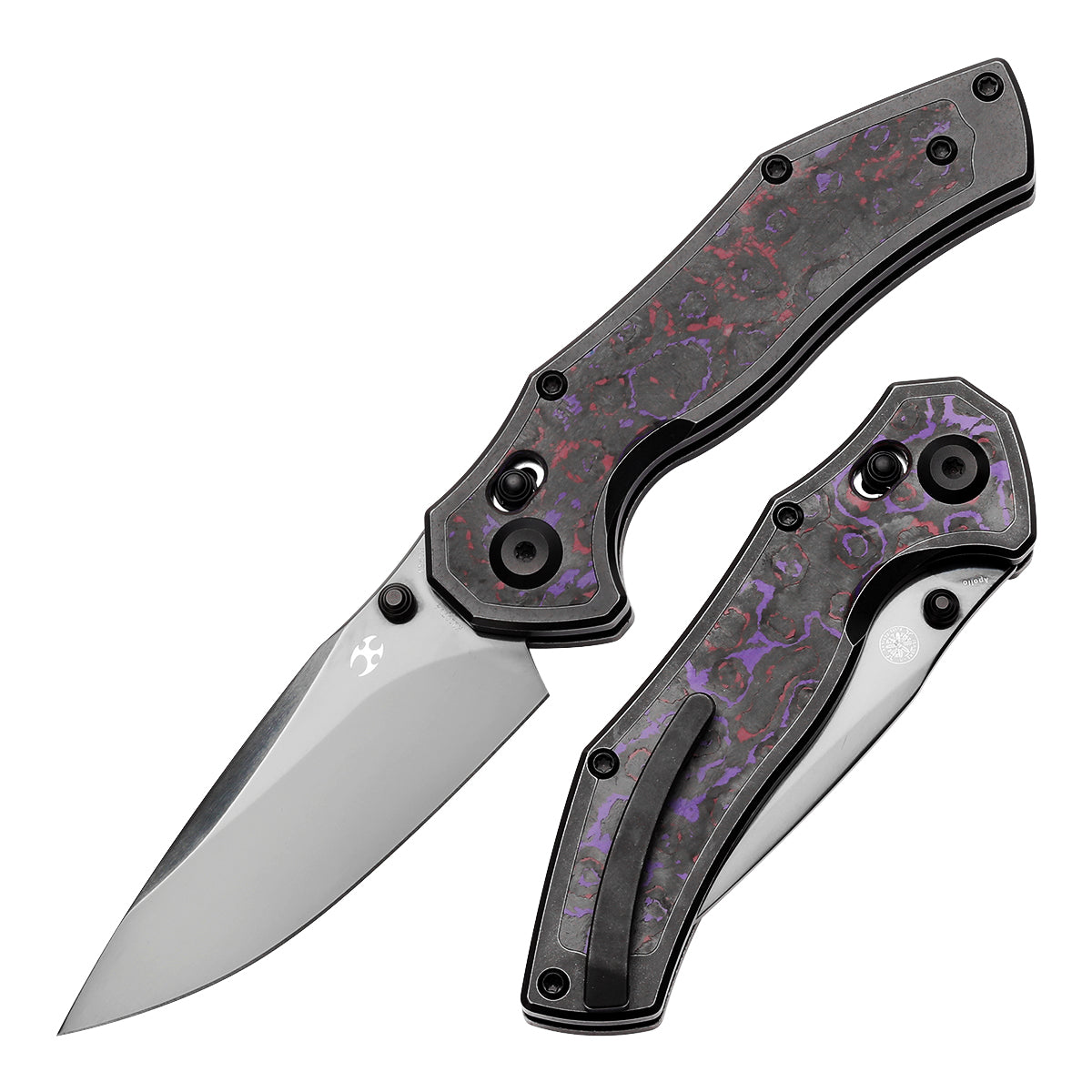 KANSEPT Apollo Cross Bar Lock Blackwash Titanium with Purple Haze