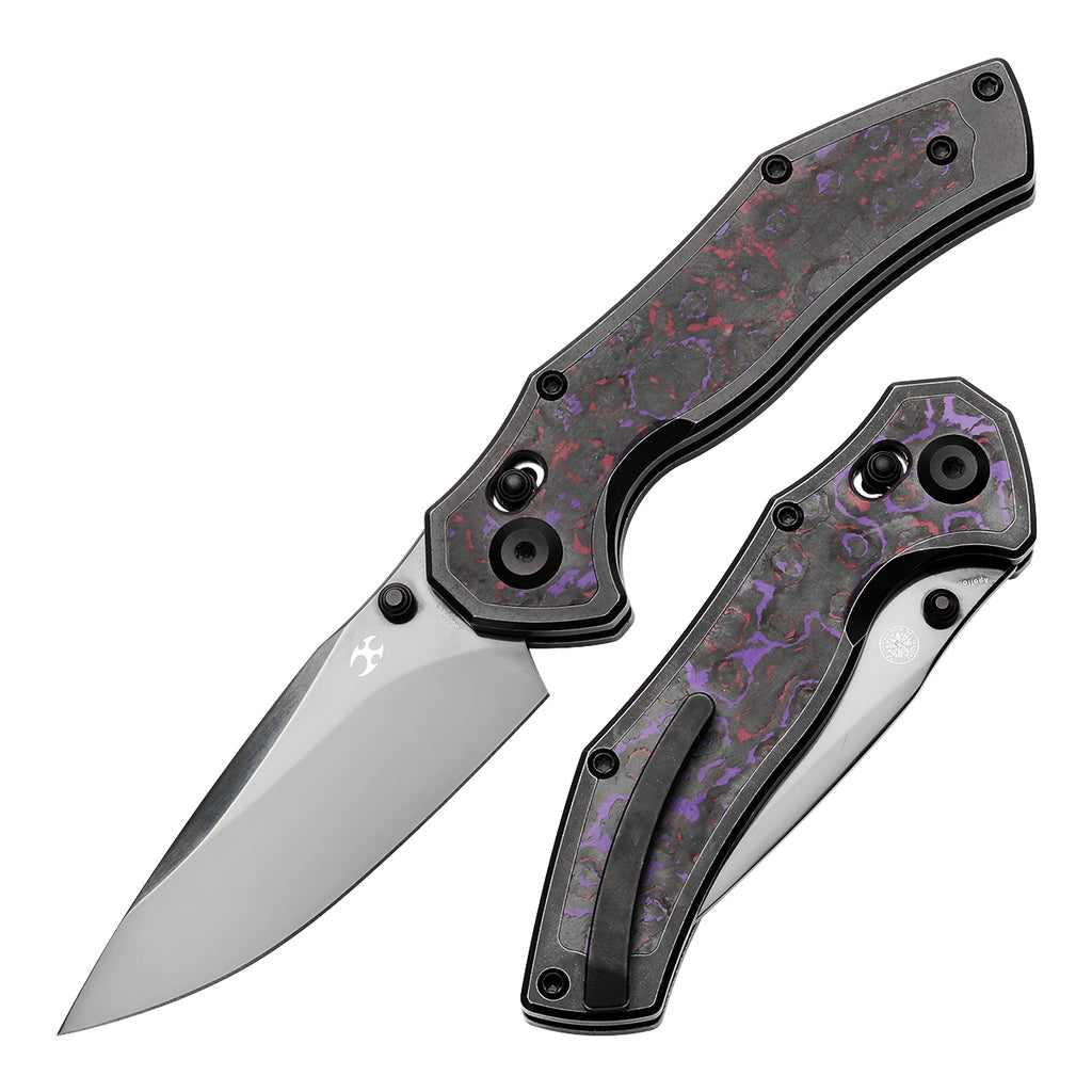 KANSEPT Apollo Cross Bar Lock Blackwash Titanium with Purple Haze