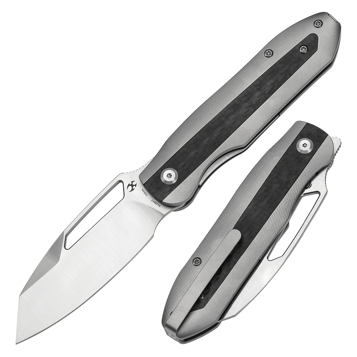 KANSEPT Thunderhead Thumb Hole Beadblasted Titanium with Twill