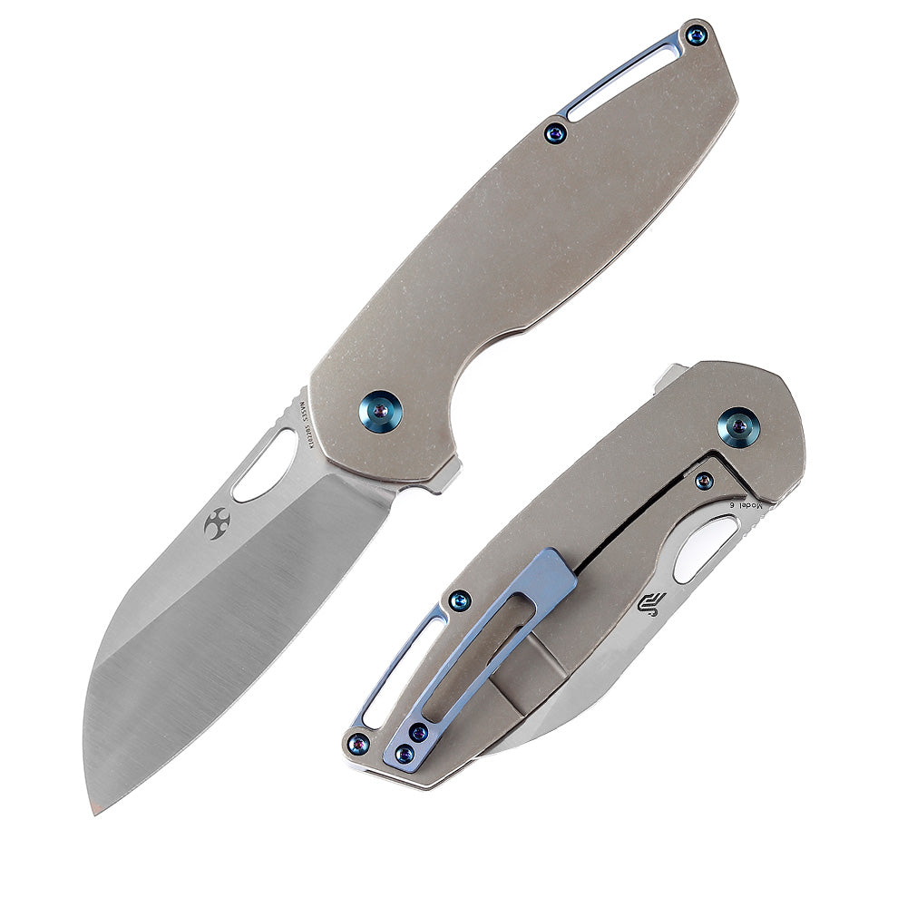Model 6 K1022B5 Satin CPM-S35VN Blade Stonewashed Bronze Anodized