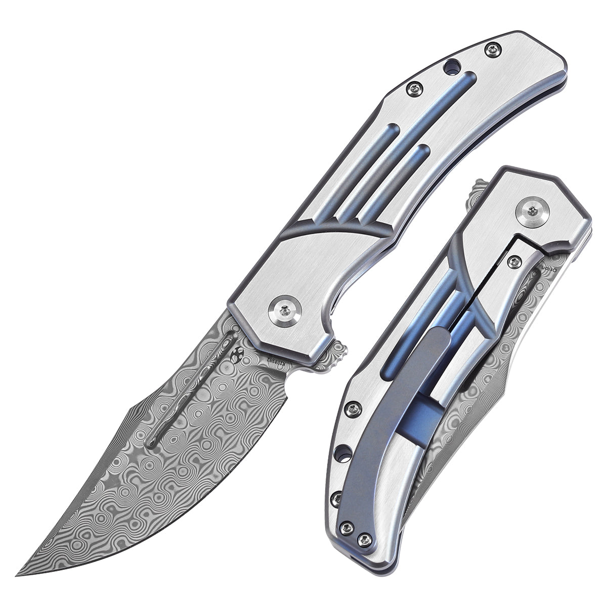 KANSEPT Orion Limited-version Flipper Blue Anodized and Machine