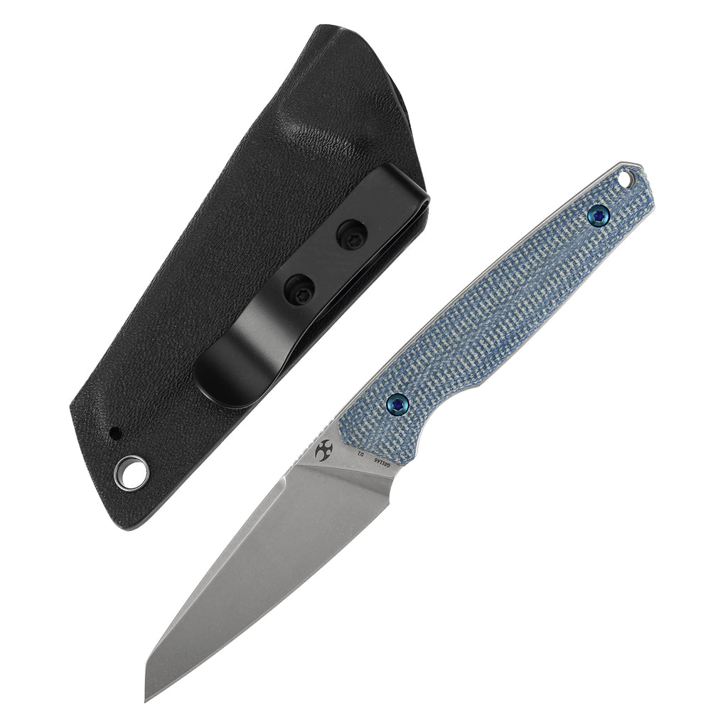 Kansept Parr Fixed Blade Micarta 2.87" D2 Blade Jonathan Styles Design G011A6