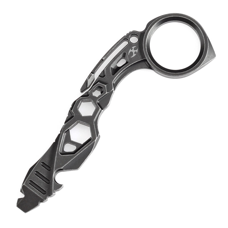 Kansept EDC Tool PryMate G008A2 Blackwash Titanium Multifucntional Tool Designed by Sebastian Irawan