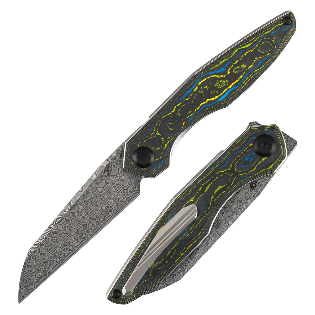 Kansept Halide | Liner Lock | Gecko Camo Carbon | 3.2