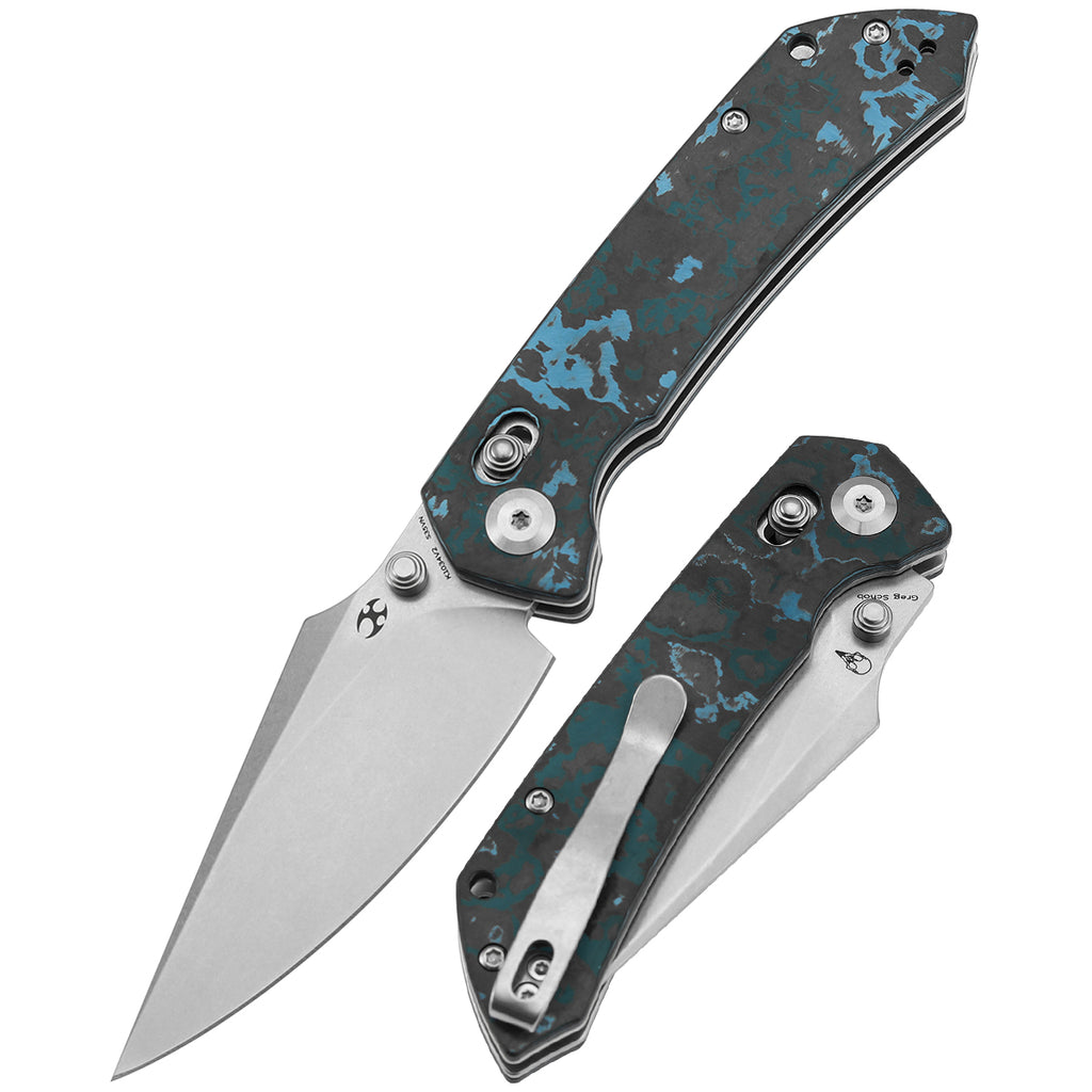 カツキング Jack Wolf Knives Benny's Clip Kirinite Cosmic Purple Hand Satin