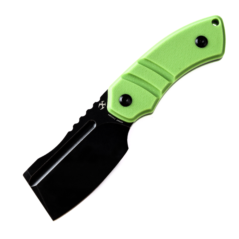 KANSEPT Korvid S Fixed Blade Grass Green G10 + Kydex Sheath Handle (2.9" 14C28N Blade) Koch Tools -G2030A3
