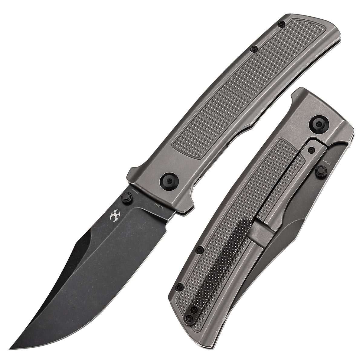 KANSEPT Bison Thumb Stub Grey Anodized and Stonewashed Titanium