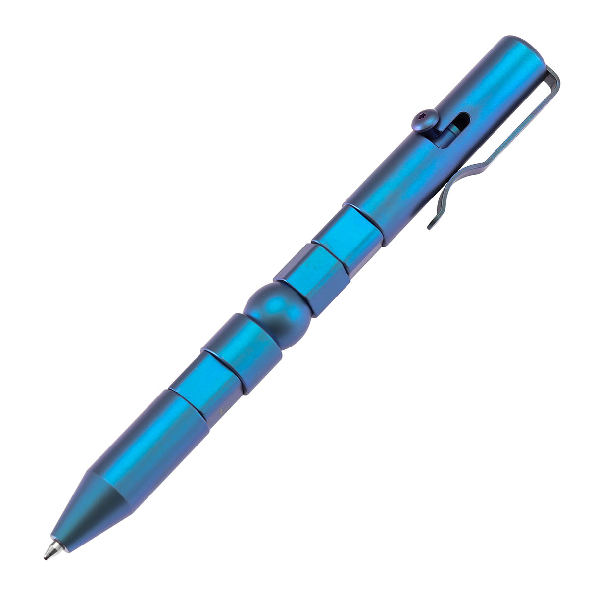 K PEN 工房 Kpen 200 Kansept EDC Customizer Bolt Action Blue Anodized Titanium Pen with