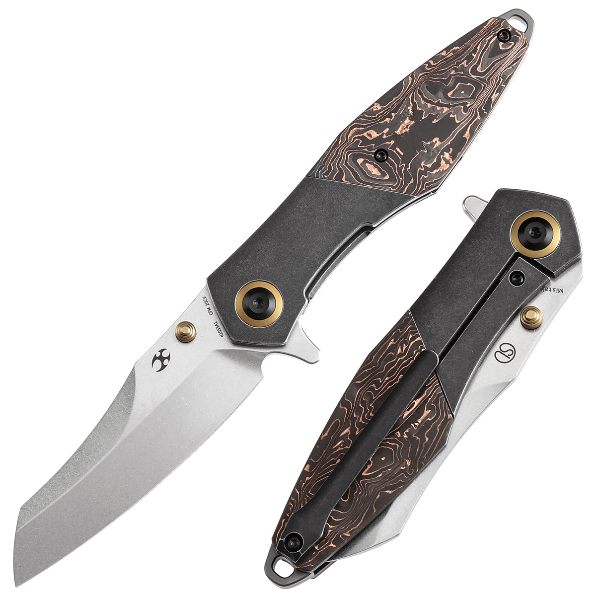 KANSEPT Thumb Stub Mistaken Blackwash Titanium and Copper Carbon