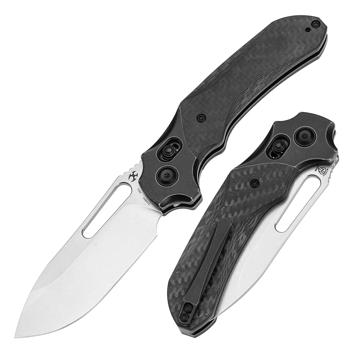 KANSEPT Quasar Cross Bar Lock Blackwash Titanium and Twill Carbon