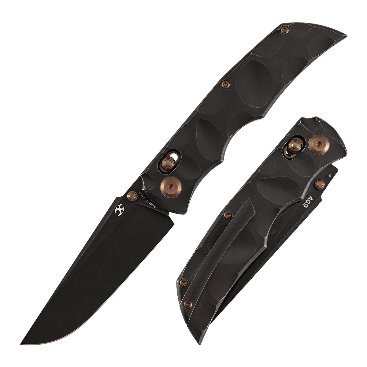KANSEPT SIF Crossbar Lock Blackwash Titanium with Dimples Handle
