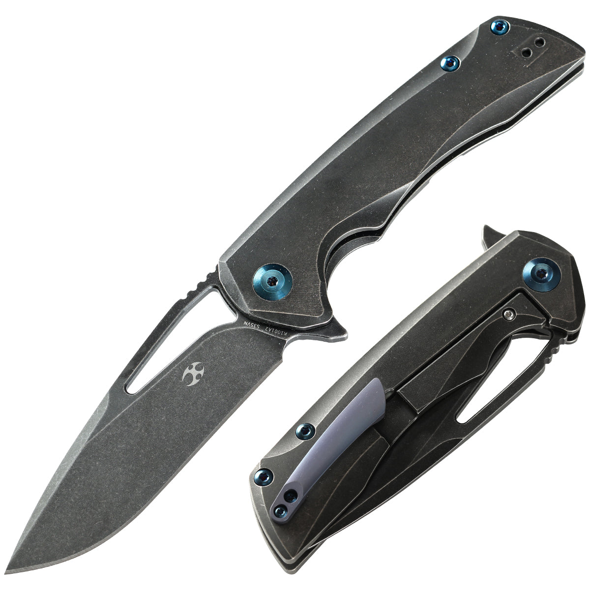KANSEPT KRYO Thumb Hole Black Titanium Handle (3.58