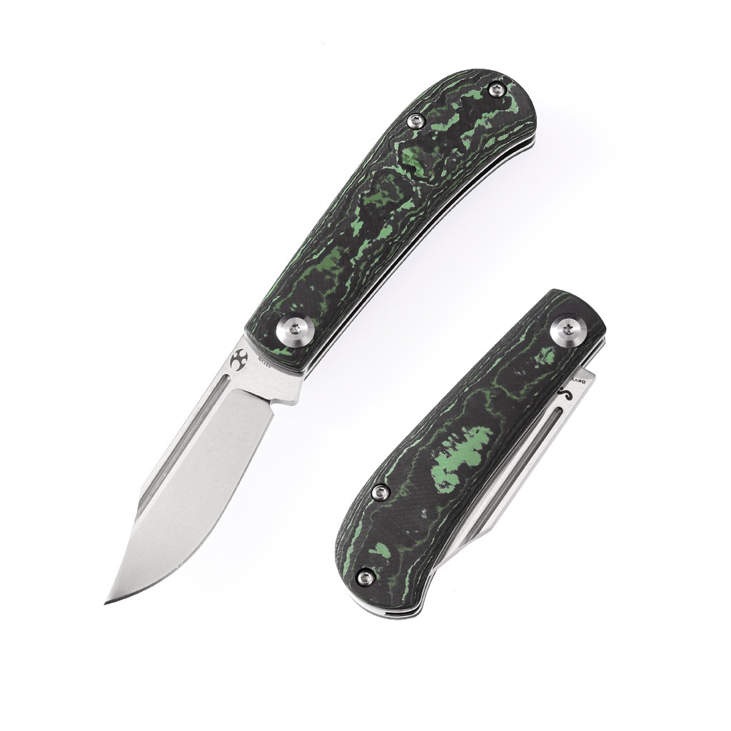 KANSEPT Slip Joint Lock Knife Jungle Wear Carbon Fiber Handle (2.9