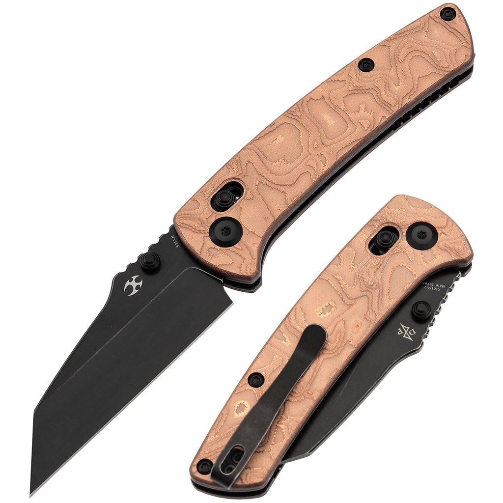 KANSEPT Main Street Crossbar Lock Knife G-10 with Copper Foil