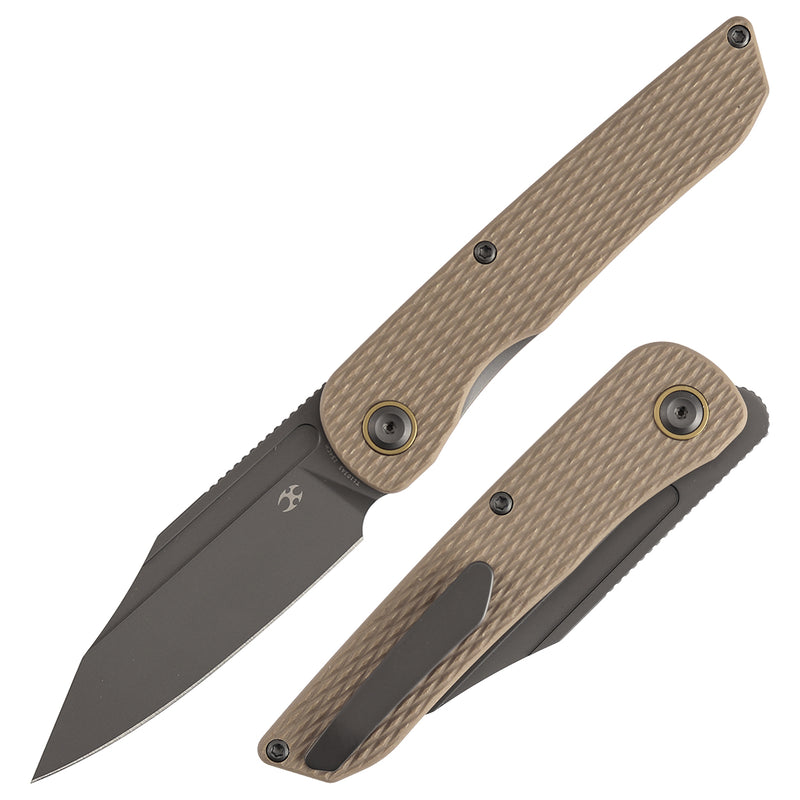 Kansept Nettle | Liner Lock | Light Sand G10 with Diamond Pattern |3.28" 154CM Blade | D. Sharon Design | T1103A5