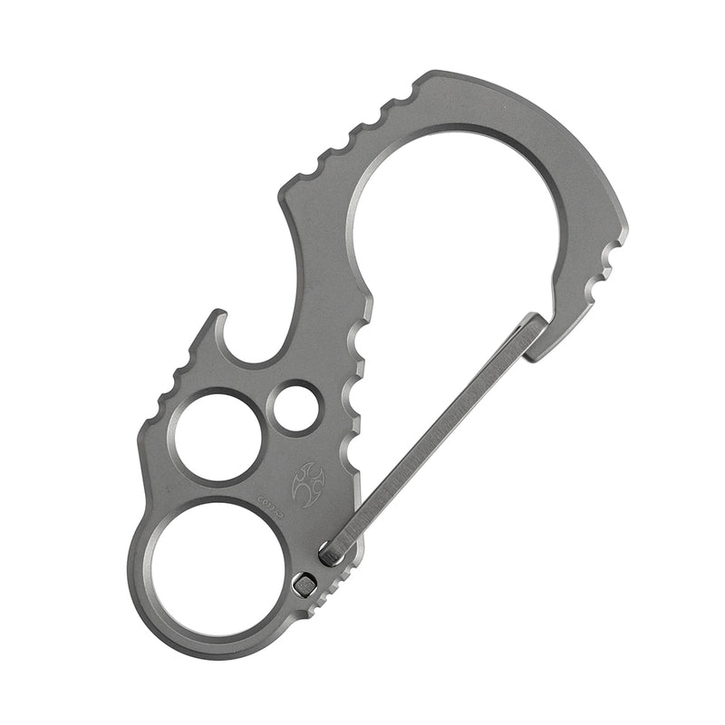 Kansept EDC Tools Carabiner C011A2 Titanium EDC Keychain Clip Beadblasted Titanium Koch Tools Designed