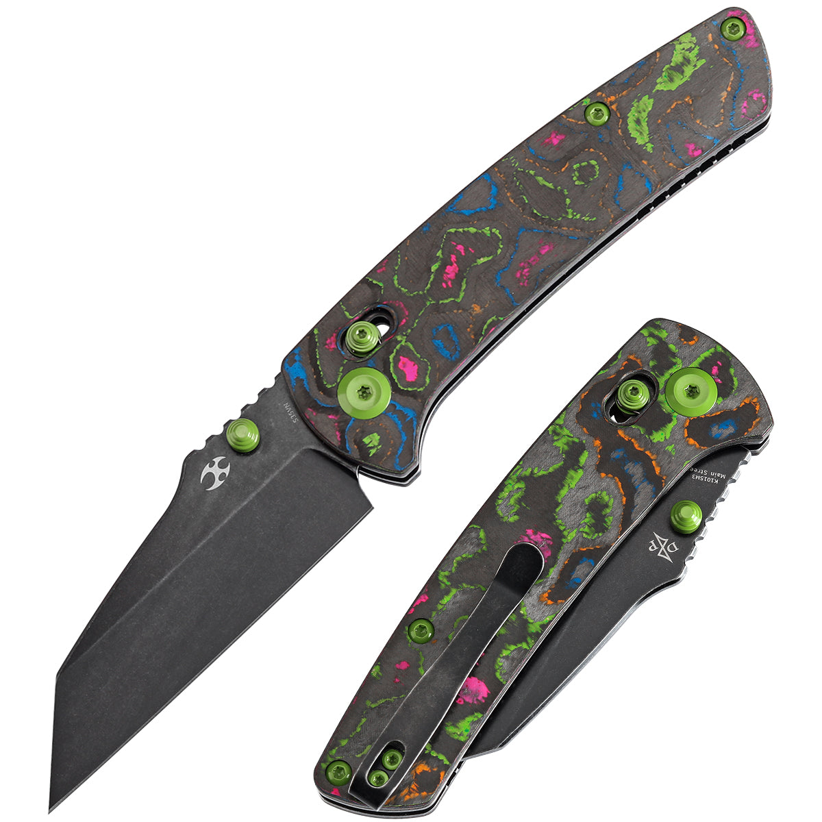 KANSEPT Main Street Thumb Studs/Crossbar Lock Knife 80S Camo