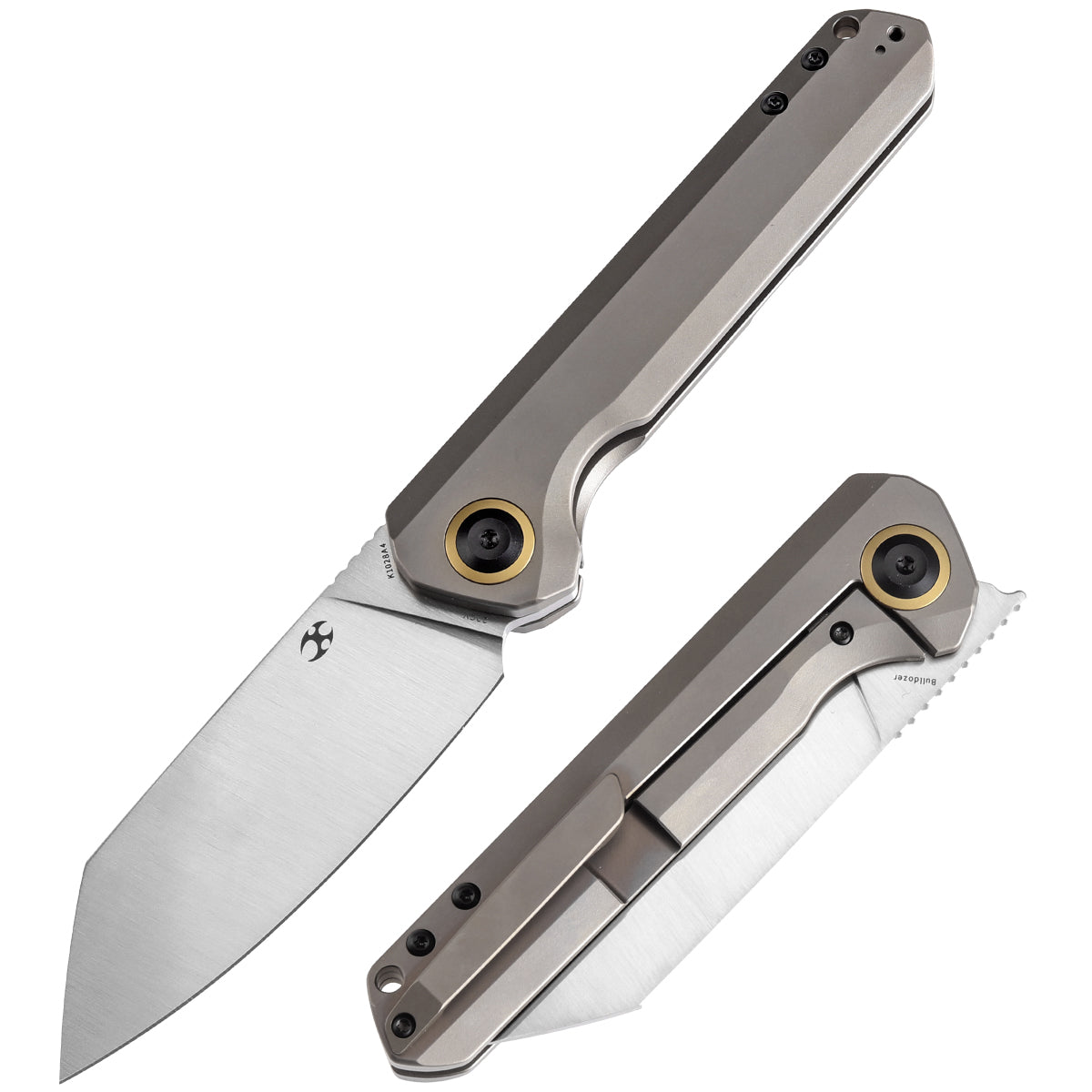 KANSEPT Bulldozer Front Filpper Bronze Anodized Titanium Handle