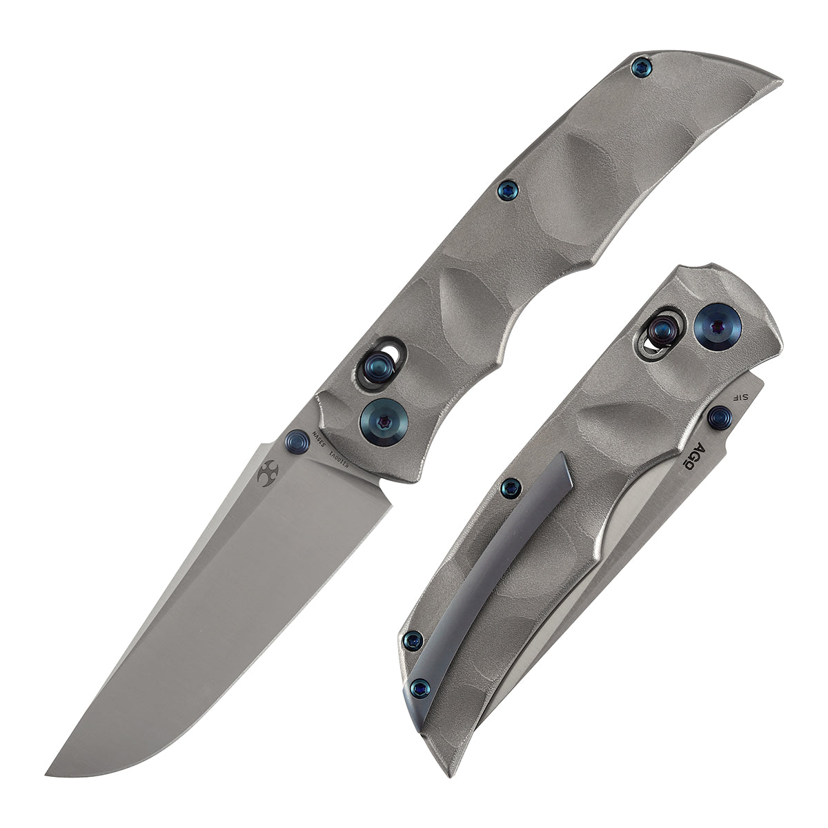 KANSEPT SIF Crossbar Lock Titanium with Dimples and Orange Peel