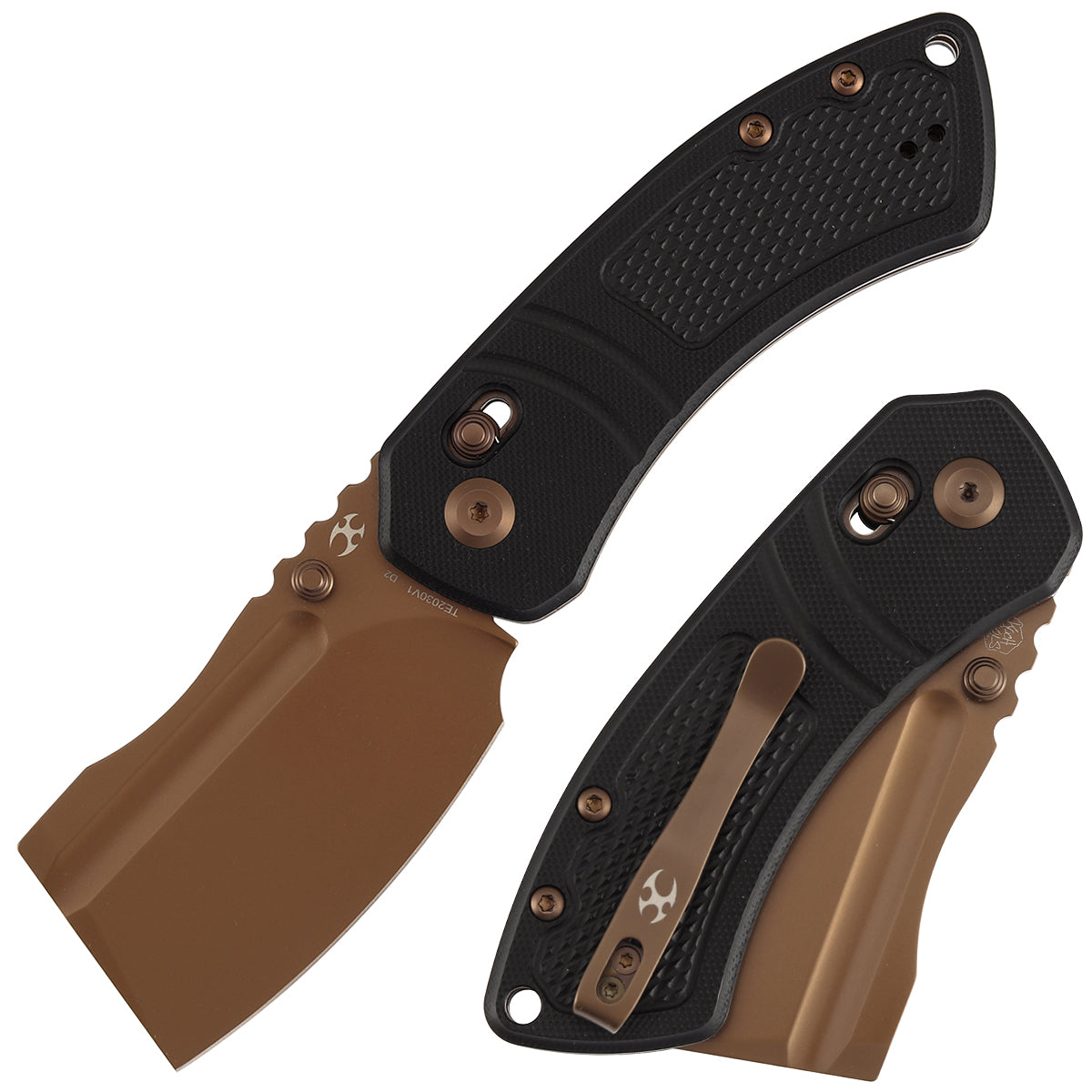 Kansept Korvid V | Crossbar Lock | Black G10 with Diamond Pattern