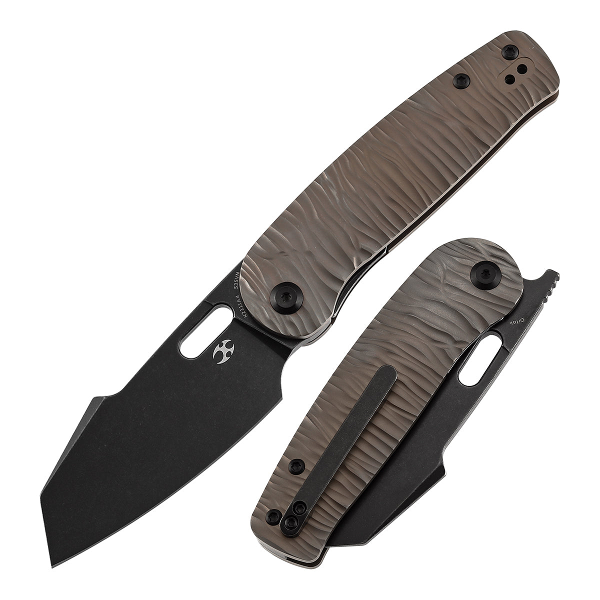 KANSEPT Orlok Thumb Hole Bronze Anodized Titanium with Micro Rock