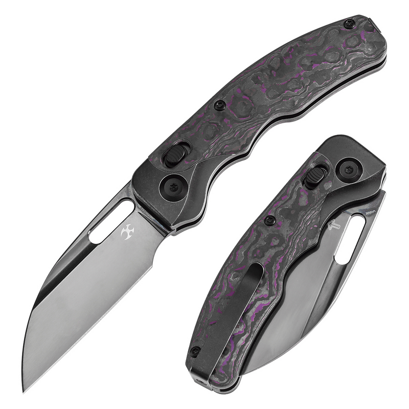 KANSEPT Vivid Cross Bar Lock Blackwashed Titanium with Purple Haze