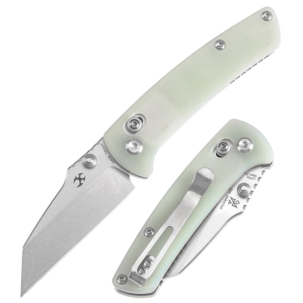 KANSEPT Little Main Street Cross Bar Lock Jade G10 Handle (2.26