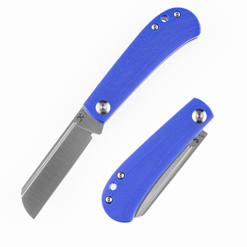 KANSEPT Bevy Slip Joint Knife Blue G10 Handle (2.9'' 154CM Blade)Nick Swan Design-T2026F5