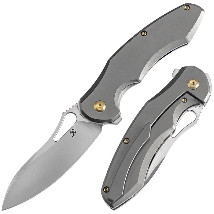 KANSEPT Echis Thumb Hole Titanium Handle (3.45''CPM S35VN Blade ) Djinn Design -K1071A1